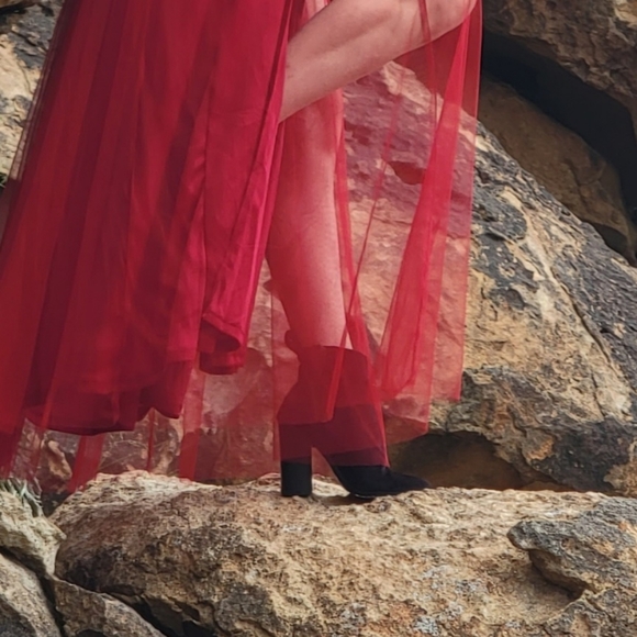 Diesel Women Block Heel Burgundy Cow Leather Zip Up Around Round Toe Ankle Boots - Picture 2 of 12